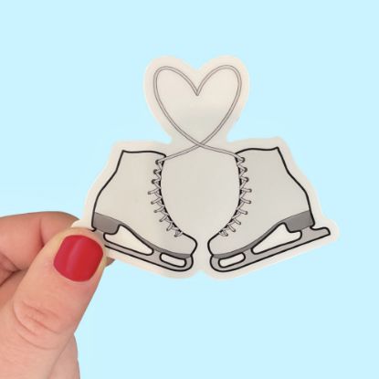 Picture of Heart Skate Lace Sticker 