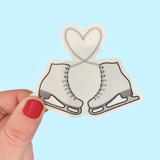 Picture of Heart Skate Lace Sticker 